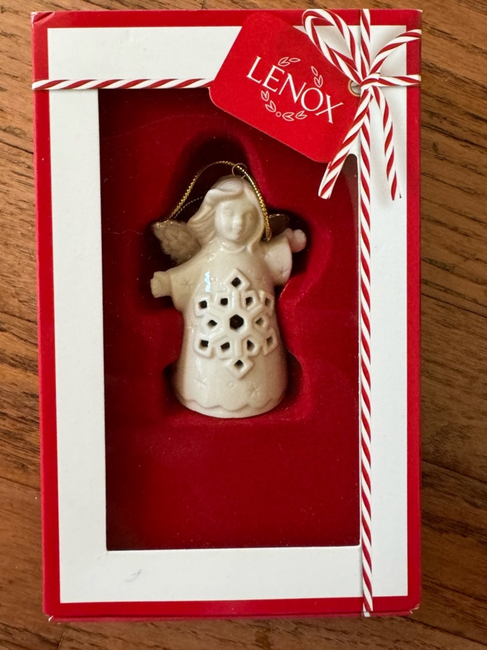 Lenox angel bell ornament